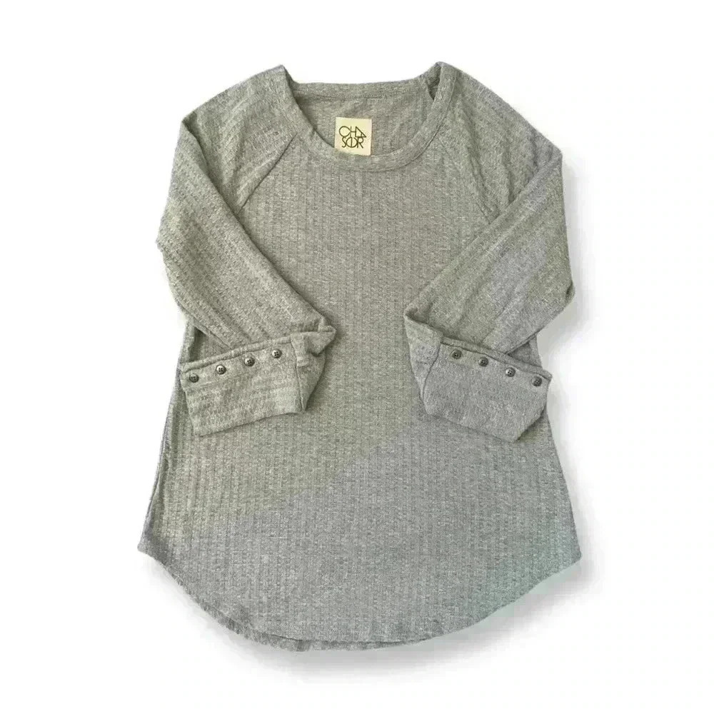 Gray Chaser Waffle Thermal Shirt Size Medium